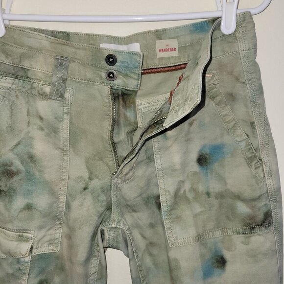 Anthropologie The Wanderer Cargo Tie Dye Slouchy Utility Pants Women's Size 25 - Picture 5 of 14